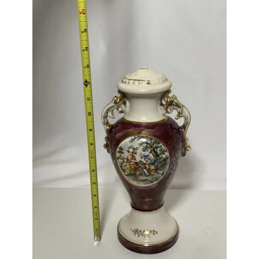 vintage porcelain lamp base